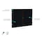 Ghent Enclosed Bulletin Board, 2 Door, Rcycl, Walnut Frame, 3 ft H x 5 ft W, Black PN23660TR-BK - alternate 3